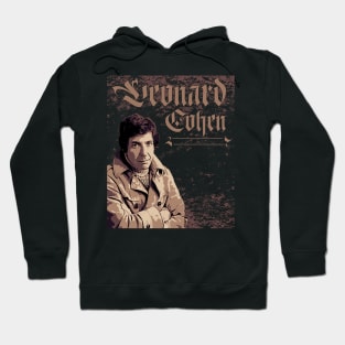 Leonard Cohen // Brown vintage Hoodie